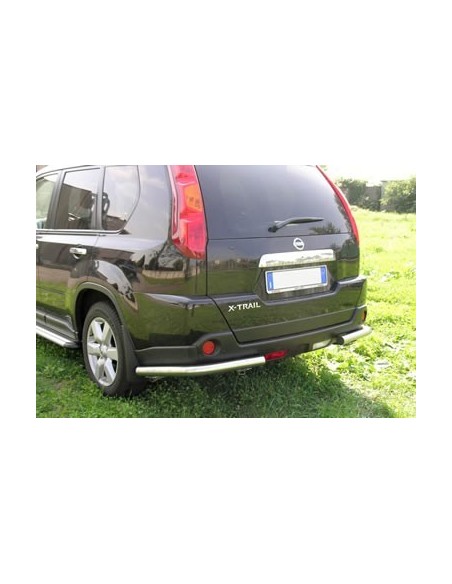 Coppia tubi di protezione posteriore inox lucido 60mm Nissan X Trail 2007 2