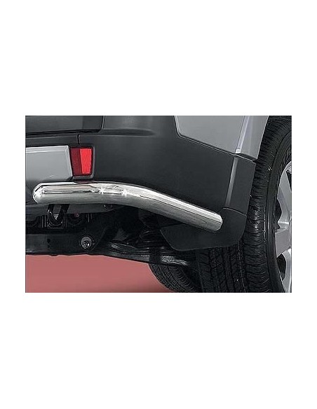 Coppia tubi di protezione posteriore inox lucido Mitsubishi Pajero 2P 2007 