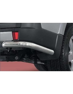 Coppia tubi di protezione posteriore inox lucido Mitsubishi Pajero 4P 2007 