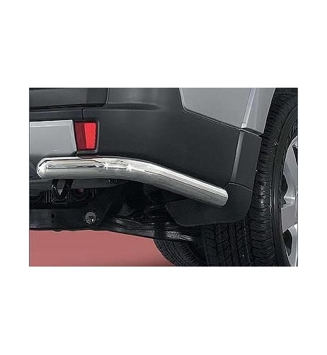 Coppia tubi di protezione posteriore inox lucido Mitsubishi Pajero 4P 2007 