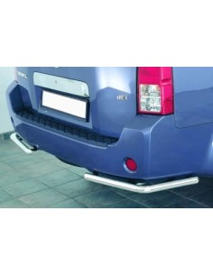 Coppia tubi di protezione posteriore inox lucido Nissan Pathfinder fino al 