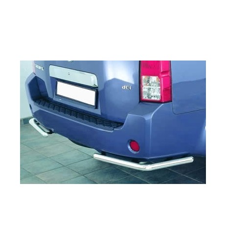 Coppia tubi di protezione posteriore inox lucido Nissan Pathfinder fino al 