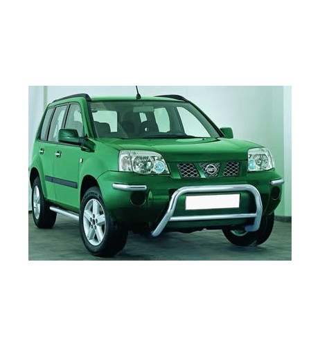 Coppia tubi di protezione posteriore inox lucido Nissan X Trail 2004 2006