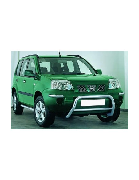Coppia tubi di protezione posteriore inox lucido Nissan X Trail 2004 2006