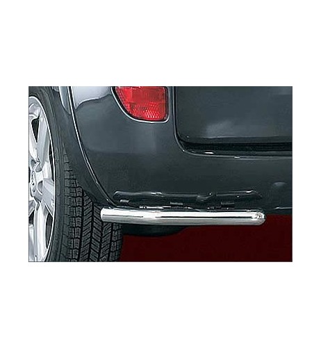 Coppia tubi di protezione posteriore inox lucido Toyota Rav4 2006 2008