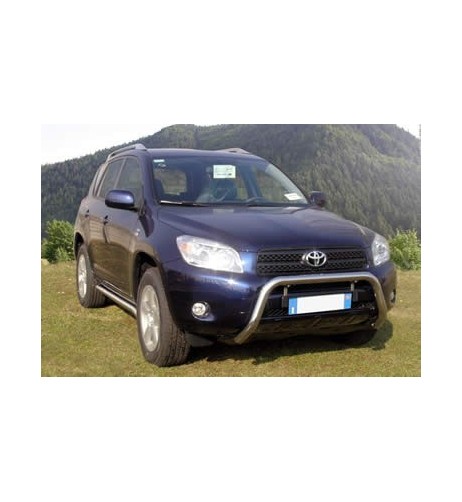 Coppia tubi di protezione posteriore inox lucido Toyota Rav4 2006 2008