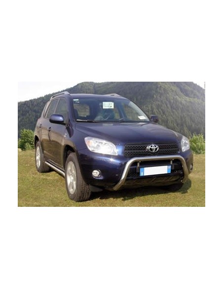 Coppia tubi di protezione posteriore inox lucido Toyota Rav4 2006 2008