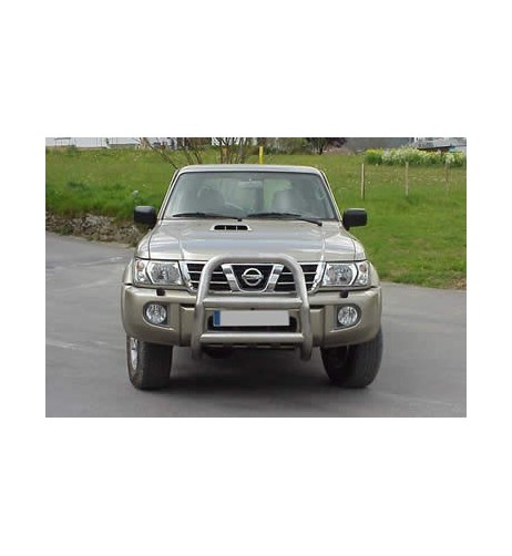 Coppia tubi di protezione posteriore inox Nissan Patrol GR dal 2003 al 2004