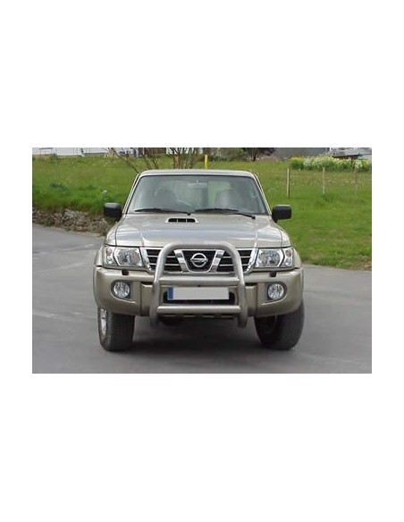 Coppia tubi di protezione posteriore inox Nissan Patrol GR dal 2003 al 2004