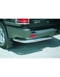 Coppia tubi protezione posteriore acciaio inox Toyota Land Cruiser 100