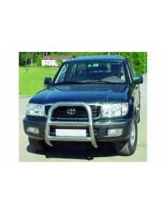 Coppia tubi protezione posteriore acciaio inox Toyota Land Cruiser 100 2