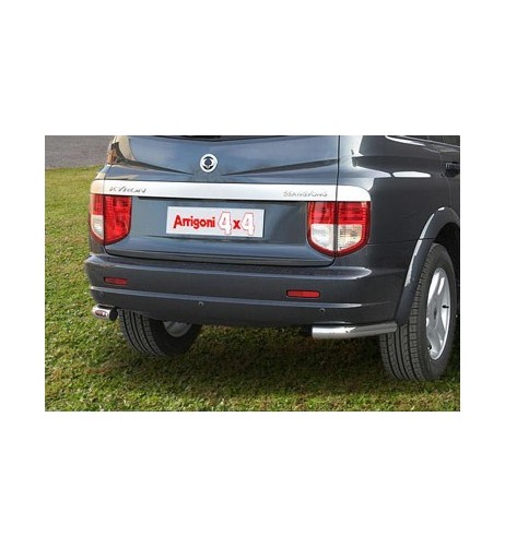 Coppia tubi protezione posteriore inox lucido 60mm SsangYong Kyron fino al 