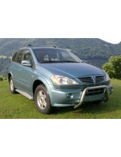 Coppia tubi protezione posteriore inox lucido 60mm SsangYong Kyron fino al  2