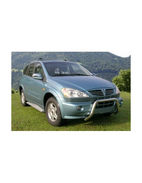 Coppia tubi protezione posteriore inox lucido 60mm SsangYong Kyron fino al 
