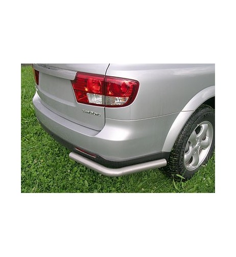 Coppia tubi protezione posteriore inox lucido SsangYong Kyron dal 2007