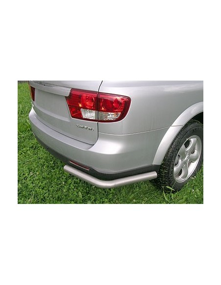 Coppia tubi protezione posteriore inox lucido SsangYong Kyron dal 2007