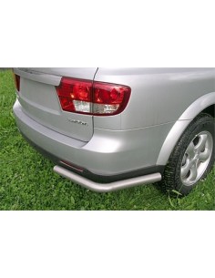 Coppia tubi protezione posteriore inox mat SsangYong Kyron dal 2007