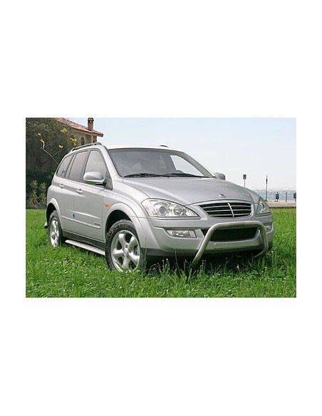 Coppia tubi protezione posteriore inox mat SsangYong Kyron dal 2007