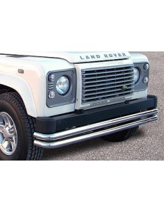 Doppio tubo di protezione anteriore acciaio inox 60mm Land Rover Defender 1