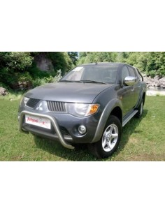 Griglia anteriore areazione inox lucido Mitsubishi L200 dal 2006 al 2009 2