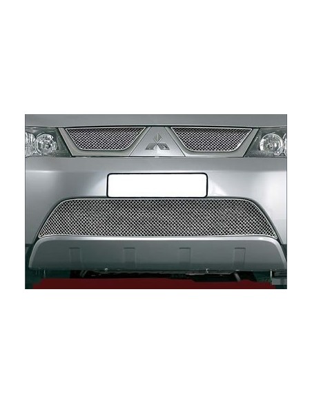 Griglia anteriore areazione inox lucido Mitsubishi Outlander dal 2007 al 20