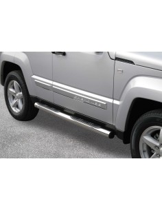 Pedane laterali acciaio inox lucido 70mm Jeep Cherokee 2008 2013