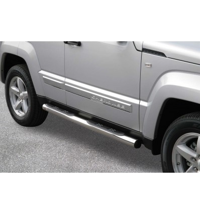 Pedane laterali acciaio inox lucido 70mm Jeep Cherokee 2008-2013