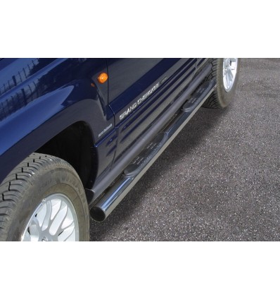 Pedane laterali acciaio inox lucido 70mm Jeep Grand Cherokee dal 1999 al 2005