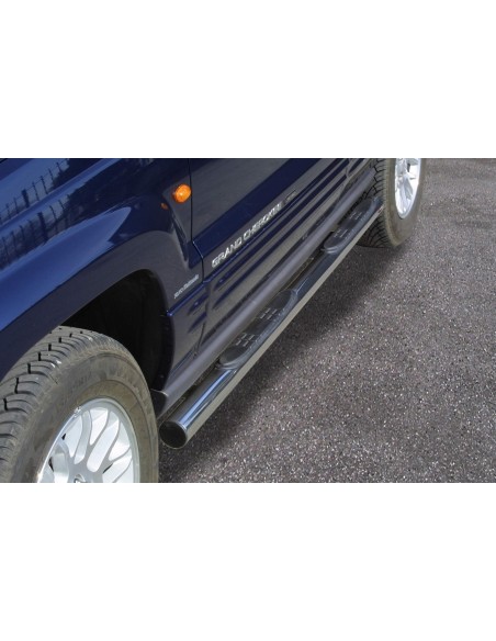 Pedane laterali acciaio inox lucido 70mm Jeep Grand Cherokee dal 1999 al 20