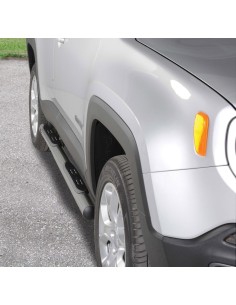 Pedane laterali acciaio inox lucido 70mm Jeep Renegade dal 2014