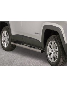 Pedane laterali acciaio inox lucido 70mm Jeep Renegade dal 2014 2
