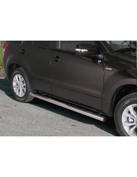 Pedane laterali acciaio inox lucido 70mm Suzuki Grand Vitara 4 porte 2009 2