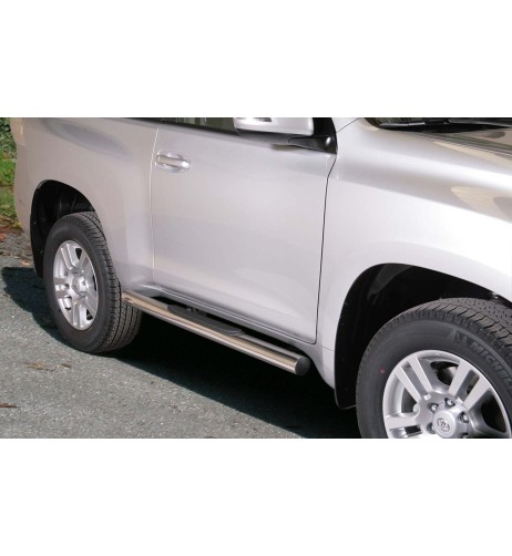 Pedane laterali acciaio inox lucido 70mm Toyota Land Cruiser 150 3P dal 201