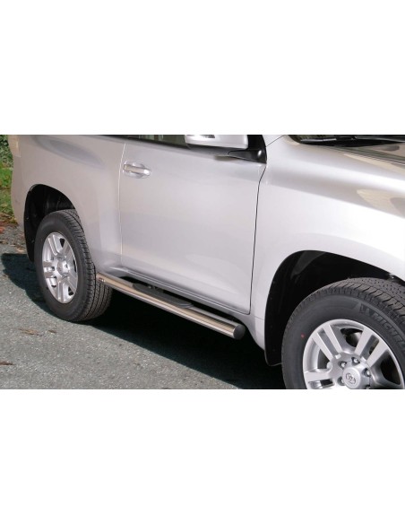 Pedane laterali acciaio inox lucido 70mm Toyota Land Cruiser 150 3P dal 201