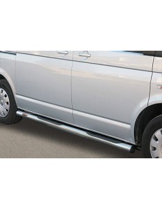 Pedane laterali acciaio inox lucido 70mm Volkswagen T5 2010 2014