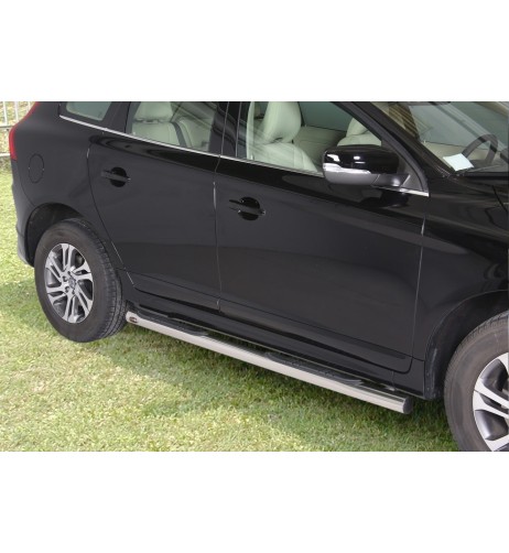 Pedane laterali acciaio inox lucido 70mm Volvo XC60 2014 2017