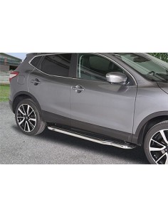 Pedane laterali in acciaio inox lucido 50mm Nissan Qashqai dal 2014
