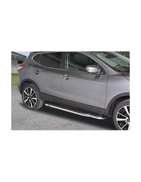 Pedane laterali in acciaio inox lucido 50mm Nissan Qashqai dal 2014