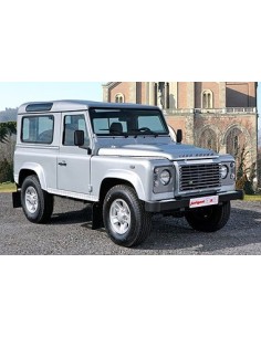 Pedane laterali in acciaio inox lucido 70mm Land Rover Defender 90 2