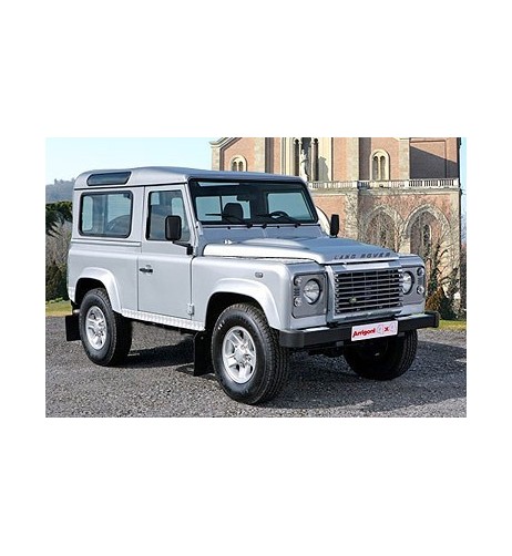 Pedane laterali in acciaio inox lucido 70mm Land Rover Defender 90
