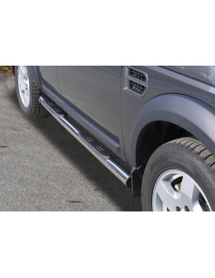Pedane laterali in acciaio inox lucido 70mm Land Rover Discovery 3 2005 200