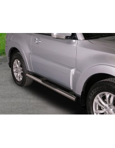 Pedane laterali in acciaio inox lucido 70mm Mitsubishi Pajero 2 porte dal 2