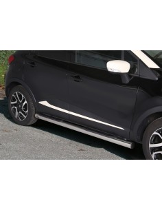 Pedane laterali in acciaio inox lucido 70mm Renault Captur dal 2013