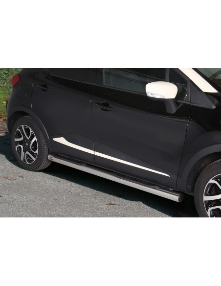 Pedane laterali in acciaio inox lucido 70mm Renault Captur dal 2013