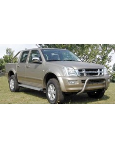 Pedane laterali inox lucido 50mm Isuzu D Max dal 2007 al 2011 2