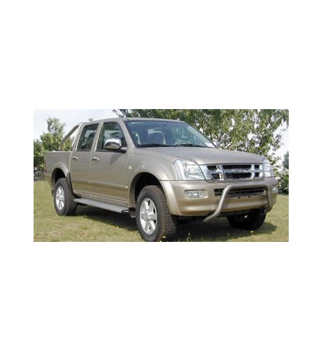 Pedane laterali inox lucido 50mm Isuzu D Max dal 2007 al 2011