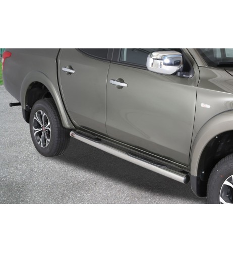 Pedane laterali inox lucido 70mm Fiat Fullback Extracab dal 2016