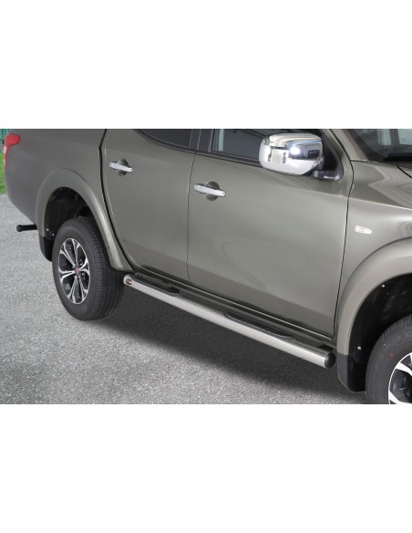 Pedane laterali inox lucido 70mm Fiat Fullback Extracab dal 2016