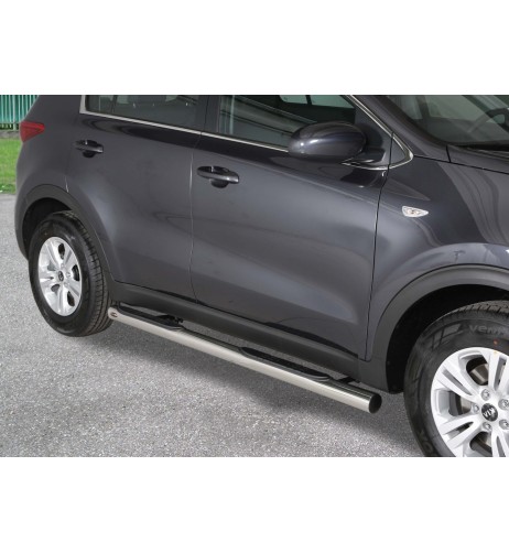 Pedane laterali inox lucido 70mm Kia Sportage 2016 2021