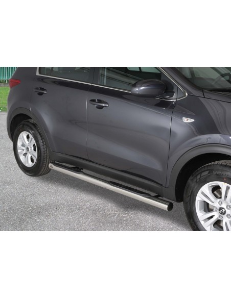 Pedane laterali inox lucido 70mm Kia Sportage 2016 2021